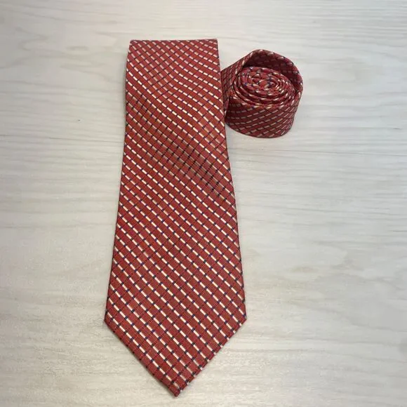 Ermenegildo Zegna Pink‎ 100% Silk Neck Tie Pink Italy Mens