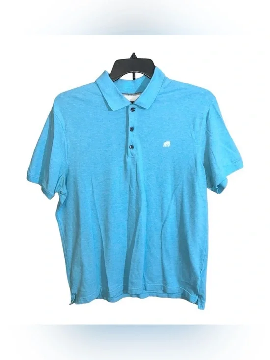 Banana Republic Shirt Mens Size XL Teal Polo Short Sleeve Casual