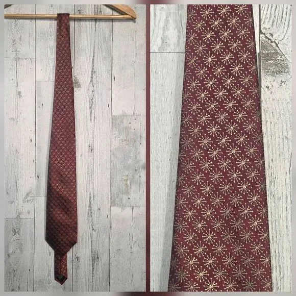 Metropolitan Opera Collectible Starburst Pattern Silk Tie