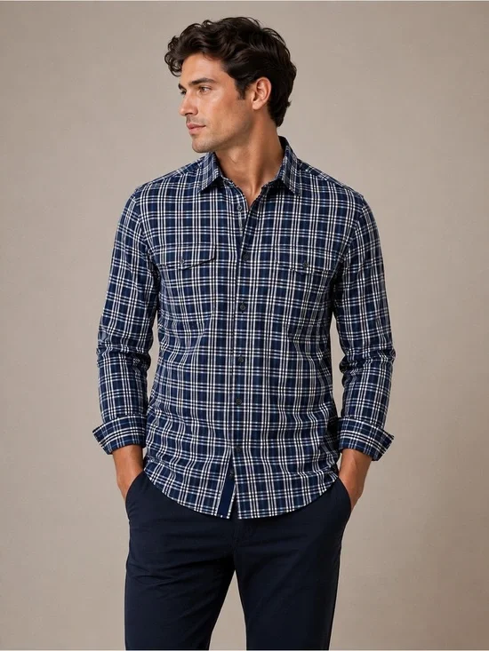 Banana Republic Slim Fit Plaid Button-Down Shirt – Men’s M NWOT
