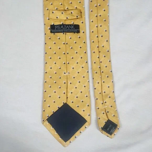 Jos. A. Bank Executive Collection Silk Tie Yellow Necktie