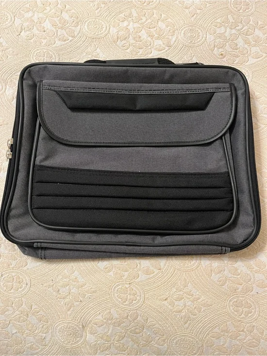 Gray and Black Laptop Briefcase Bag-NWOT