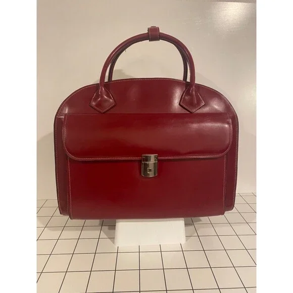 McKlein Glen Ellyn Red Leather 15