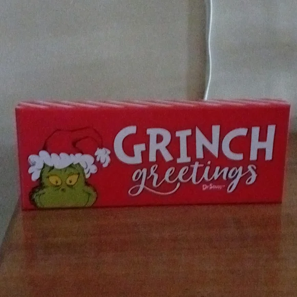 Grinch wood sign