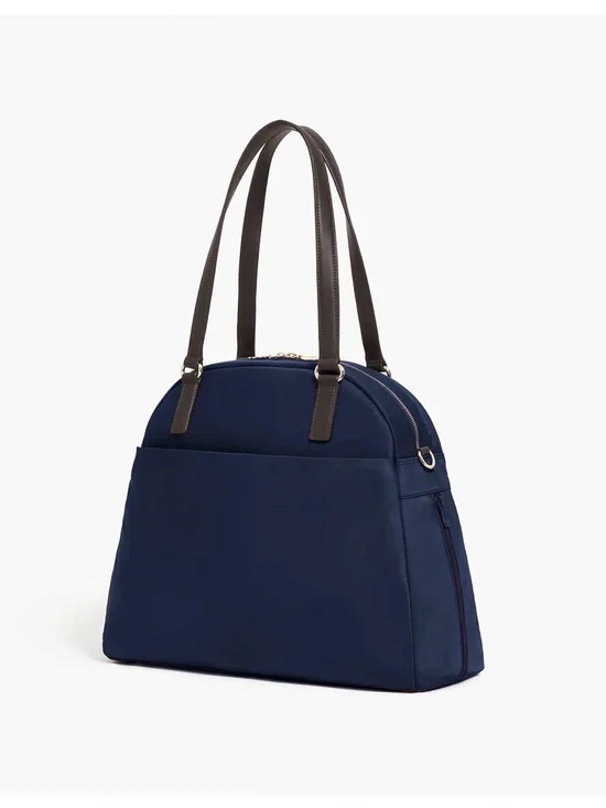 Lo & Sons O.G. 2 Laptop Tote (Navy with Gold Hardware)