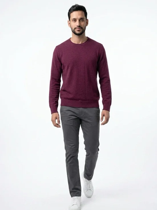 Banana Republic Cotton Cashmere Slub Roll Neck Pullover Preppy Sweater Men's M