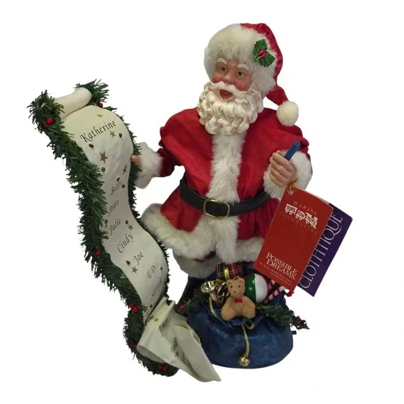Possible Dreams Santa Claus A Lengthy List Christmas Musical Lighted Vtg Video