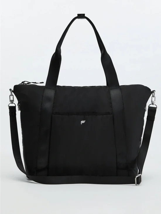 Fabletics Black Weekender Duffel Gym Travel Tote Carry-On Laptop School Bag