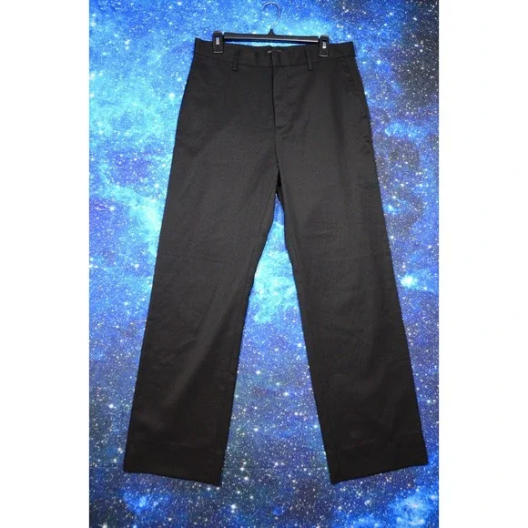 Banana Republic Pants Mens 31 Black Flat Front Dress‎ Slacks Trousers NWT