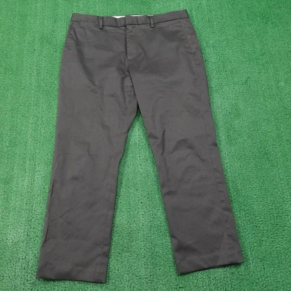 Banana‎ Republic Aiden Slim Fit Chino Pants Mens 35x30 (36x27) Gray Cotton
