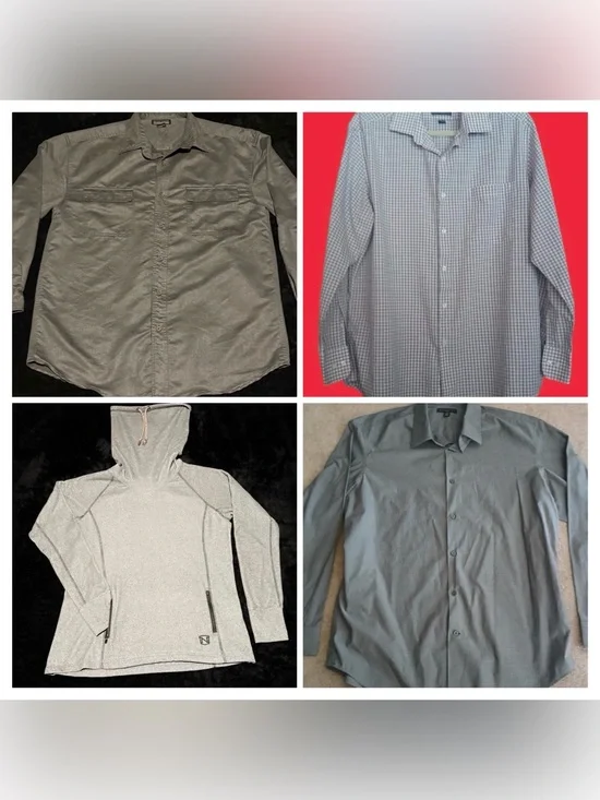 Long Sleeve men’s Large / XL bundle Noble Dockers Montage Banana Republic
