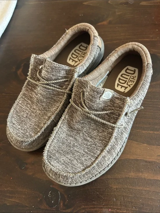 Hey Dude Men's Slip-On Loafers in Heathered Brown