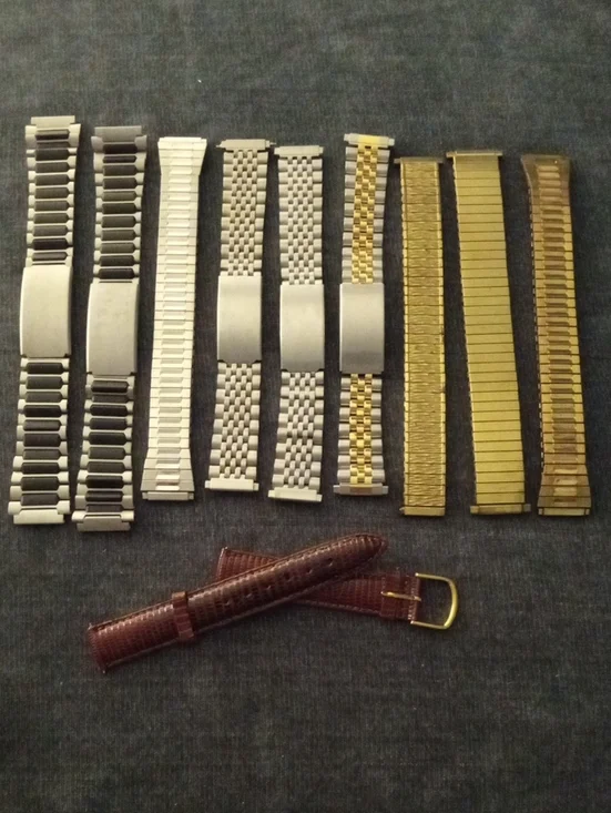 10 Men's Vintage Never Used Watch Bands