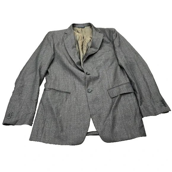 Banana Republic Mens Suit Jacket‎ Blazer 100% Single Breasted Brown Size 38R
