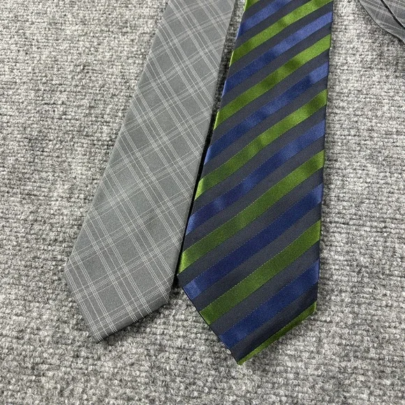 Banana‎ Republic Ties Lot 2 Mens One Size Multicolor 100% Silk Striped Neckties