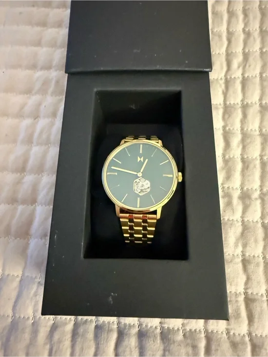 MVMT Arc Legacy Slim Automatic Gold Men's Watch with Green Dial