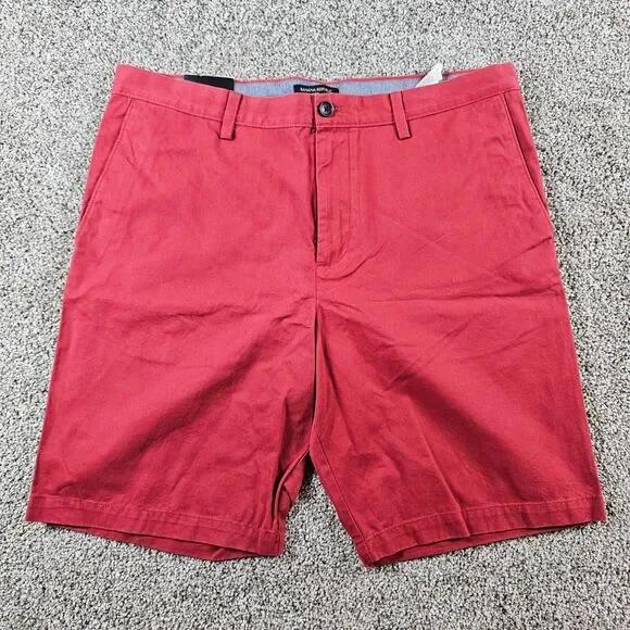 Banana Republic Shorts Mens 38 Red Chino Aiden Slim Fit 10