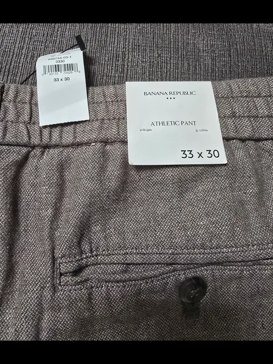 Banana Republic Men's Athletic Chinos - Taupe