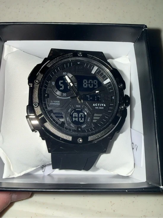 Ativa Men's Black Digital-Analog Sport Watch