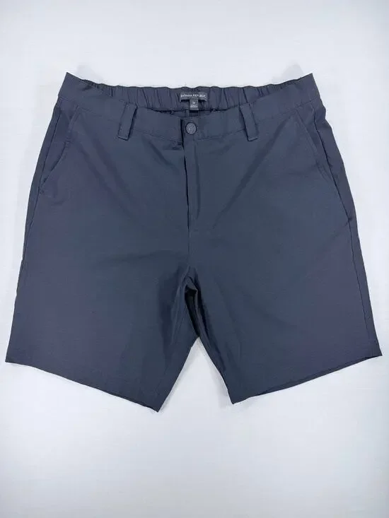 Banana Republic Men's Size 36 Charcoal Gray Elastic Waist Deck Shorts