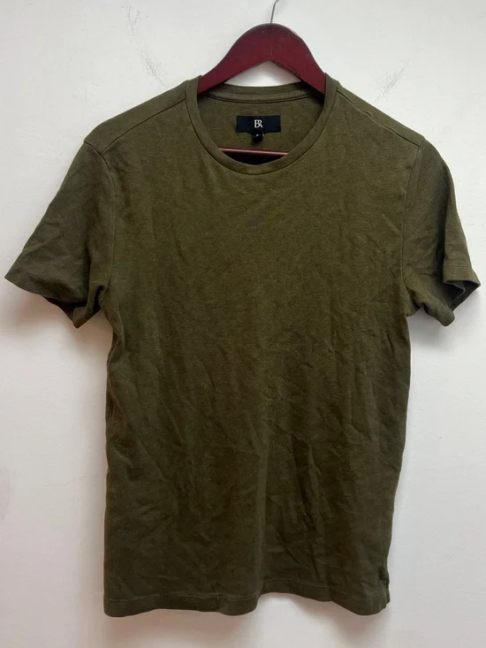 BANANA REPUBLIC Men’s Olive Green Luxury Touch Short Sleeve T-Shirt Size S