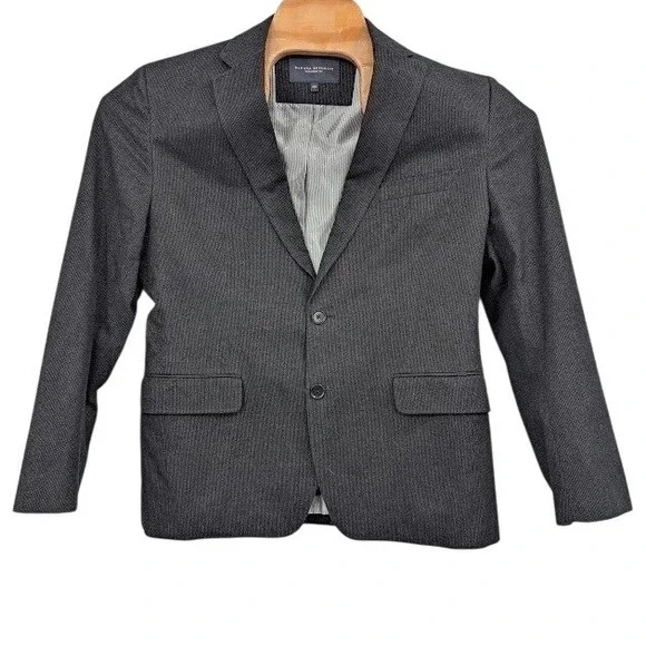 Banana Republic Tailored‎ Fit Charcoal Gray Cotton Blazer Jacket sz 40S