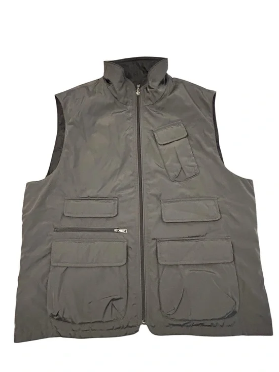 Banana Republic Men's Reversible‎ Tactical Utility Quilted Vest XL Polyester