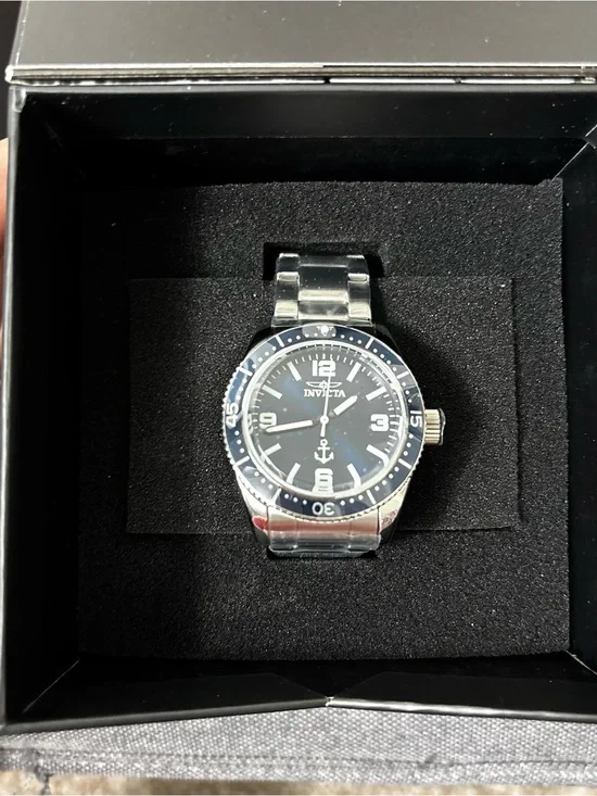 Invicta Ocean Voyage Blue Dial Stainless Steel NWT