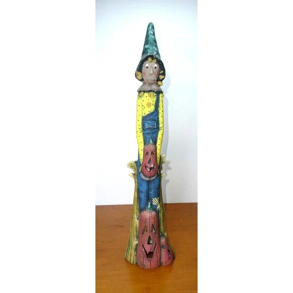 Vtg SCIOTO Halloween Scarecrow w/ Jack O Lantern Pencil Figure 16