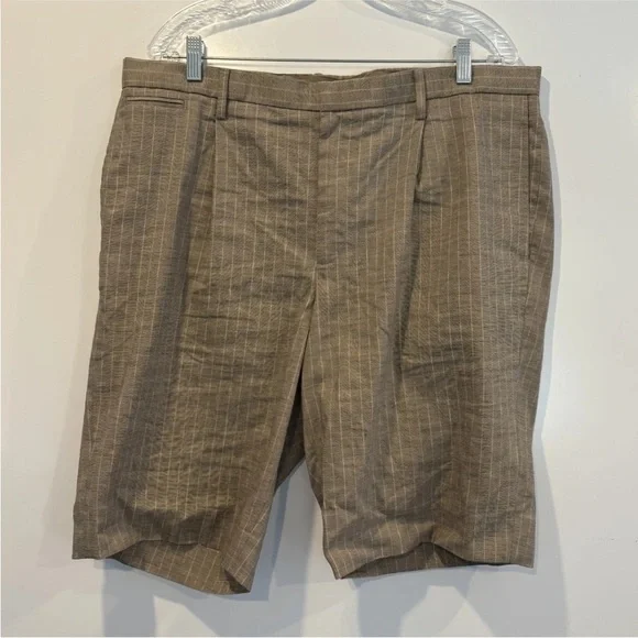 Banana Republic‎ Brown Striped Linen Blend 11