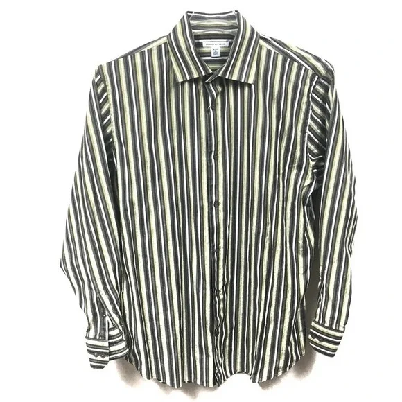 BF61 Men’s Banana Republic Striped Dress Shirt 16-16.5 L