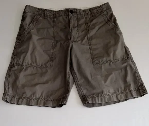 Banana Republic Men's Gray Ripstop Utility Cargo Shorts Size 33