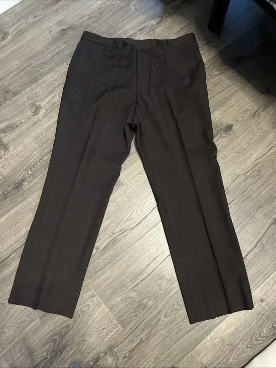 Banana Republic Mens Classic Fit Pants Brown 38x32 Dress Pant Stretch Wool Blend