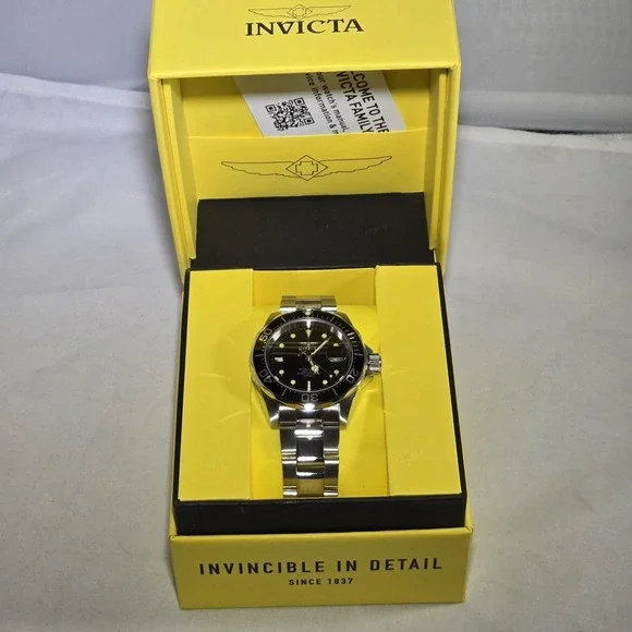 Invicta 9307 Mens Pro Diver Quartz Stainless Steel Bracelet‎ Watch New In Box