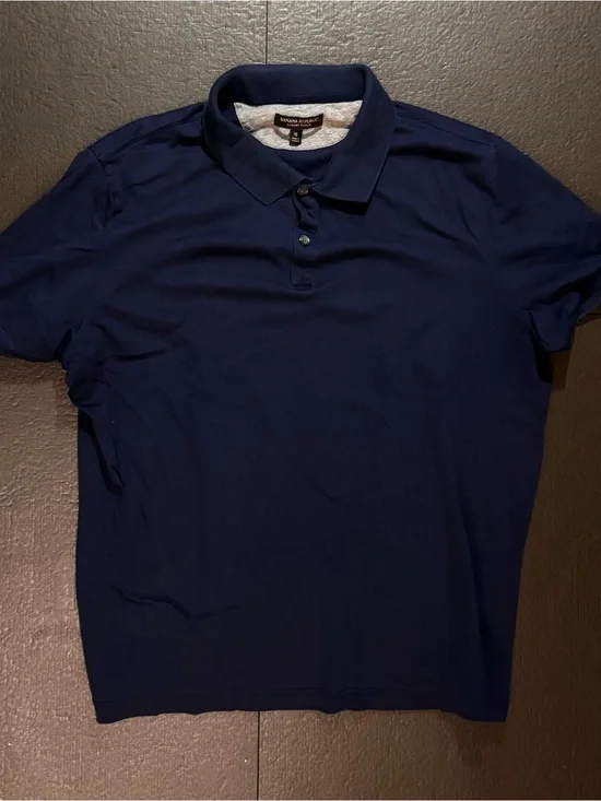 Banana Republic Men’s Luxury Touch Navy Polo Shirt
