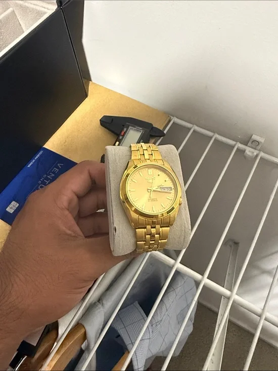 Men's Gold-Tone Stainless Steel Dress Watch - Gold