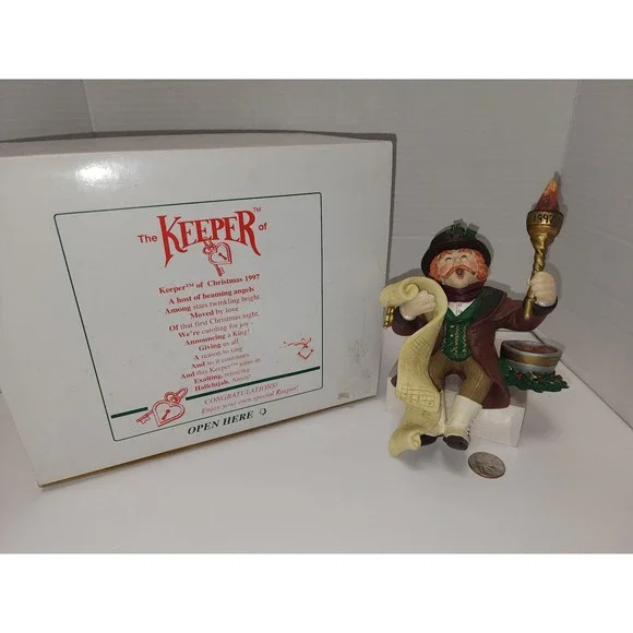 Shenandoah Designs Keeper of Christmas 1997 vintage shelf sitter‎