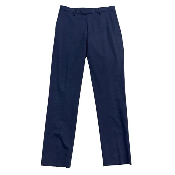 Banana Republic 32x33 Navy Blue Dress Pants Trousers Wool Slim Fit Straight