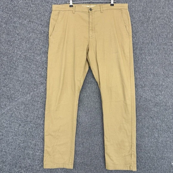 Banana Republic Lived-In Chino Slim Fit Khaki Pants Men's 38x32 Stretch
