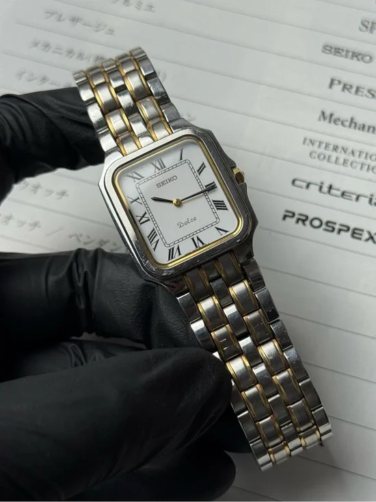 Vintage 1989 Seiko Dolce 5E30-5A40 Men’s Watch - Panthére Homage