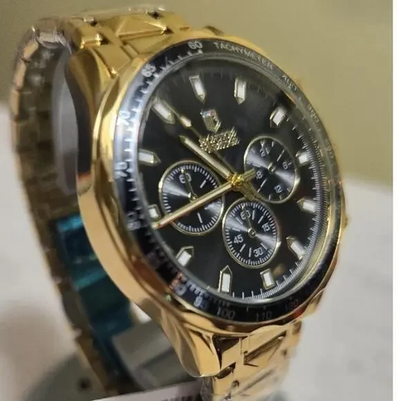 Montres Prestige Men's Watch - 44mm, Gold (MPW-0344) 86
