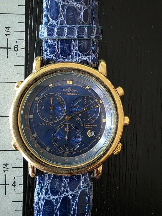 Timerope 1 5/8 in blue face watch 8.5 in band.