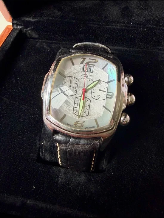 Invicta Meteorite Grand Lupah Silver Dial Chronograph Watch