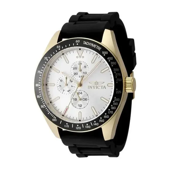 NWT Invicta 48857 Aviator | Quartz | Silver | Men's Watch