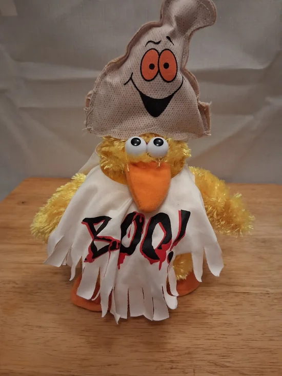 Rare Dan Dee Sesame Street Big Bird Ghost Plüsch Tier Boo! Halloween - Collector