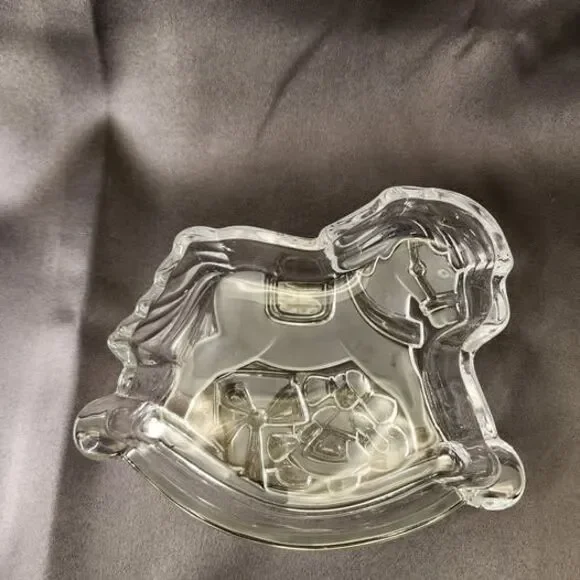Vintage Mikasa Rocking Horse Candy Dish Christmas