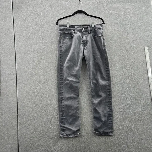 Levi's 502 Men Jeans‎ 29X30 Gray Denim Regular Tapered  26