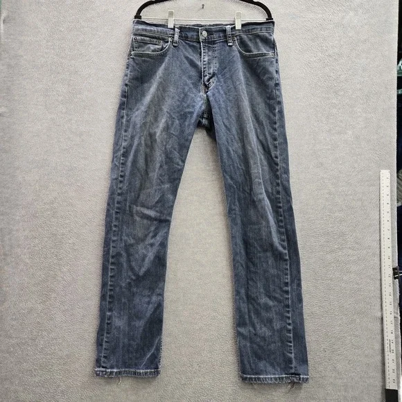 Levi's 504 Men Jeans 32X32 Blue Denim Straight Fit Button 31