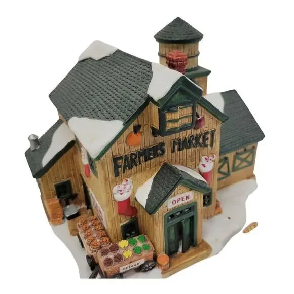 Vintage Harvest Crossing Village‎ Porcelain Farmers Market