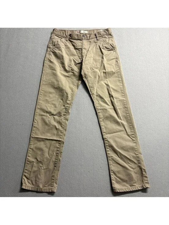 Levi's 511 Slim Fit Chino Pants Boys Size 18 Reg W29 L29 Khaki Beige Stretch